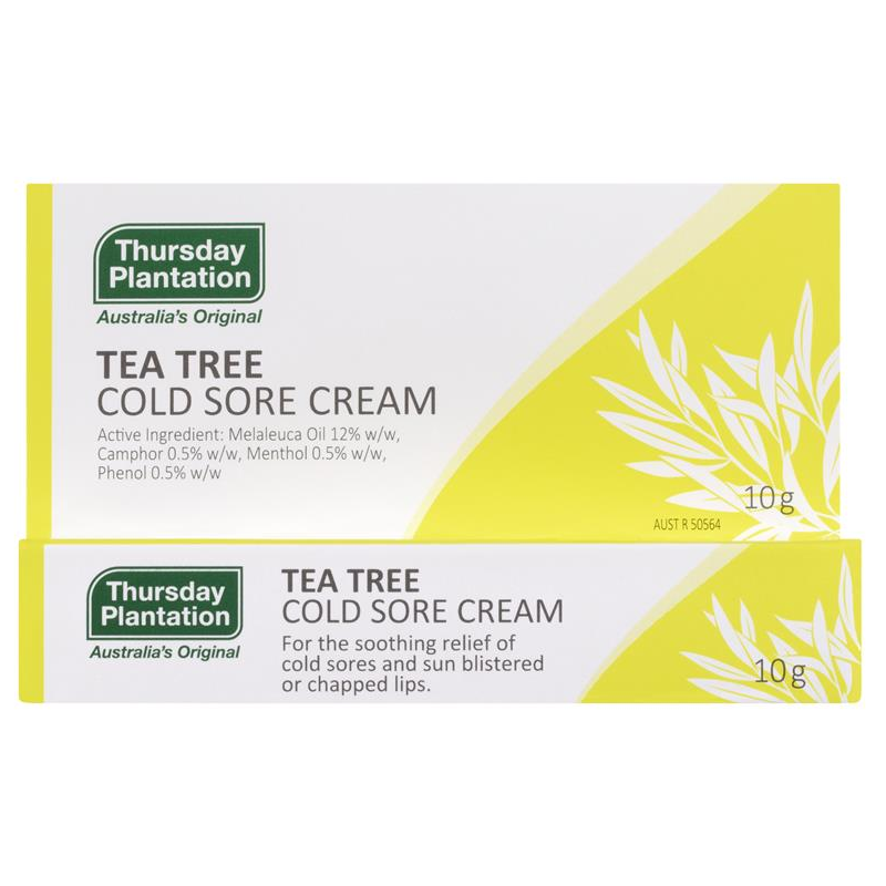 [Expiry: 03/2026] Thursday Plantation Tea Tree Cold Sore Cream 10g