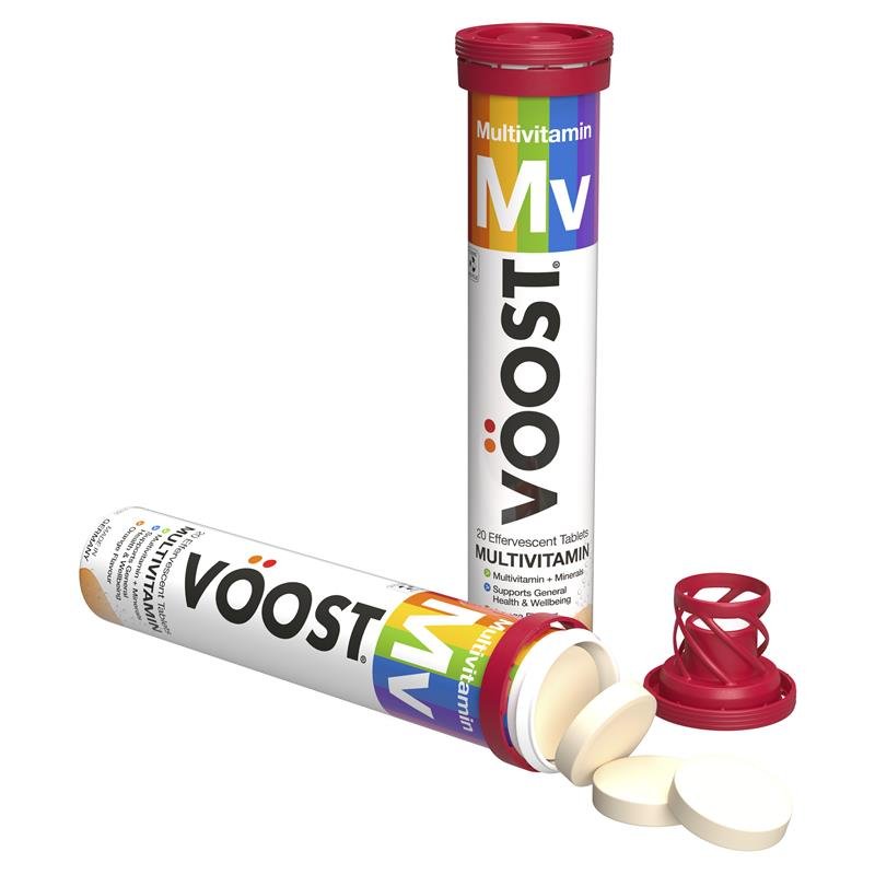 [CLEARANCE Expiry: 08/2024] Voost Multivitamin Effervescent 20 Tablets