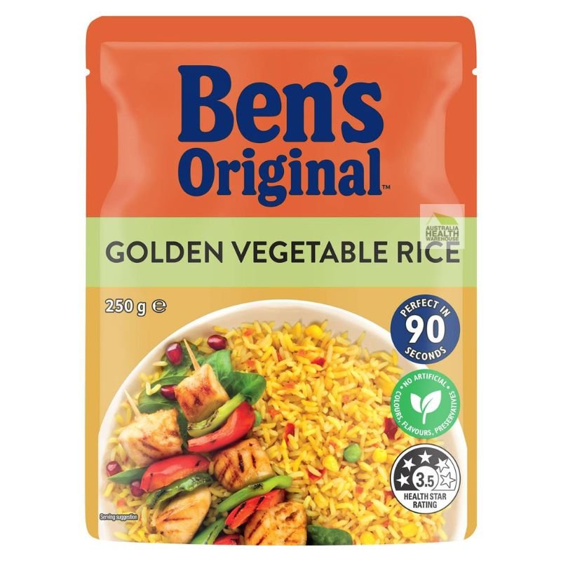 [EXP: 14/10/24] Ben's Original Golden Vegetable Rice Microwave Rice Pouch 250g