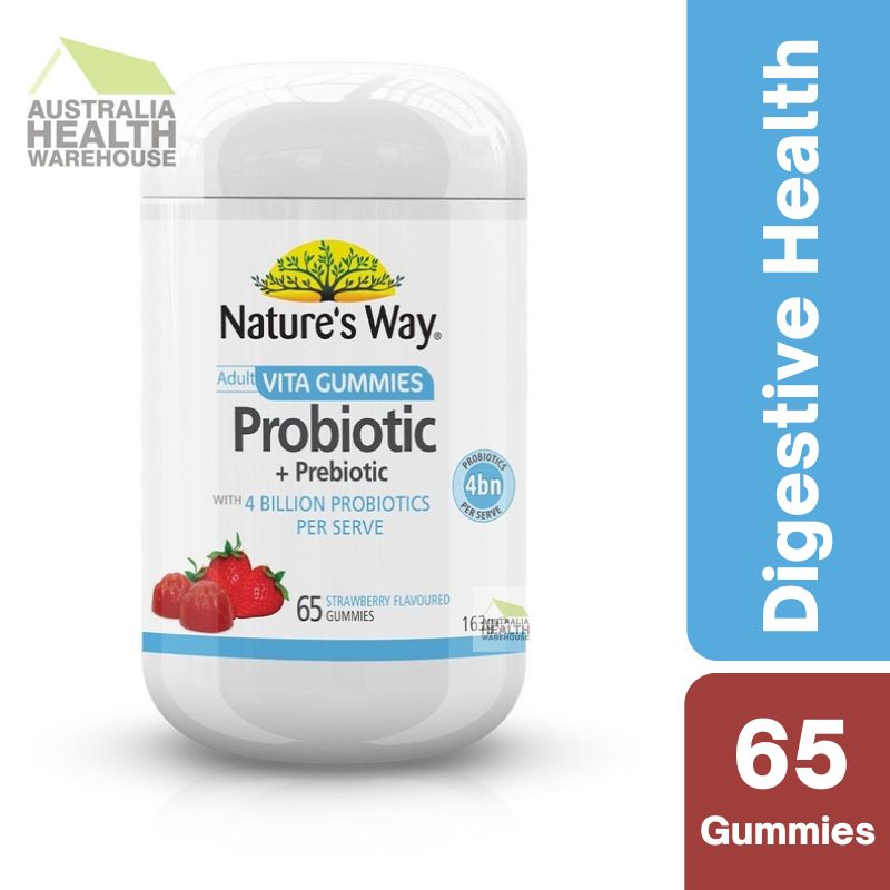 [Expiry: 07/2025] Nature's Way Adult Vita Gummies Probiotic + Prebiotic 65 Gummies