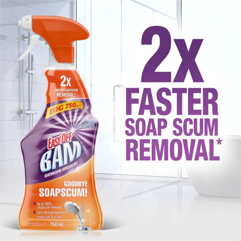 Easy-off Bam Bathroom Soap Scum Cleaner Trigger Spray 750mL