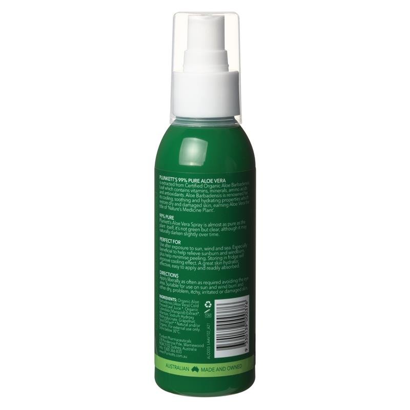 [Expiry: 02/2025] Plunkett's 99% Pure Aloe Vera Cooling Spray 125mL