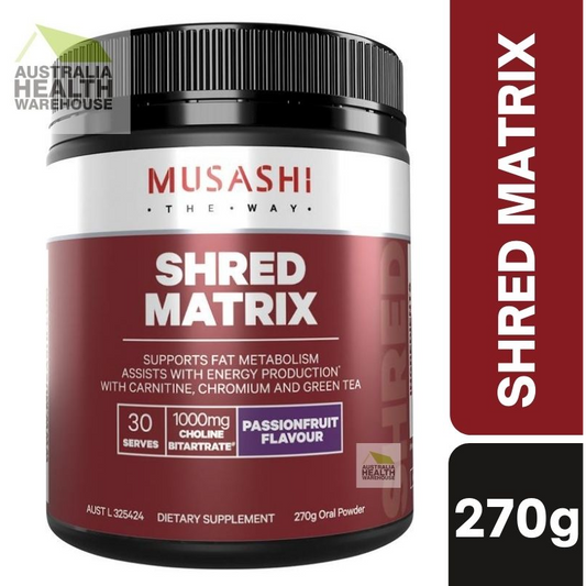 [CLEARANCE Expiry: 12/2024] Musashi Shred Matrix 270g