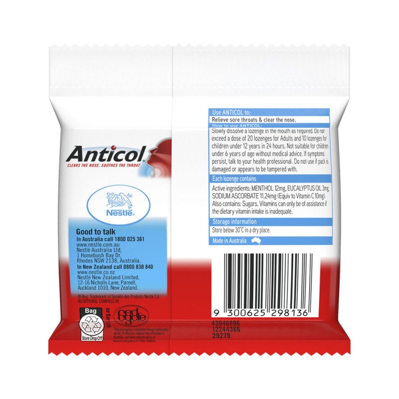 [Expiry: 04/2026] Anticol 3x10 Lozenges Multipack