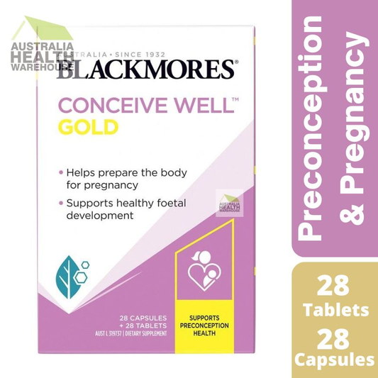 [Expiry: 08/2025] Blackmores Conceive Well Gold 56 Tablets (28 Tablets + 28 Capsules)