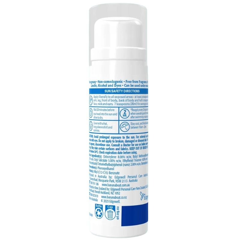 [Expiry: 07/2026] Banana Boat Ultra Light Face Fluid SPF 50+ Sunscreen Lotion 50mL