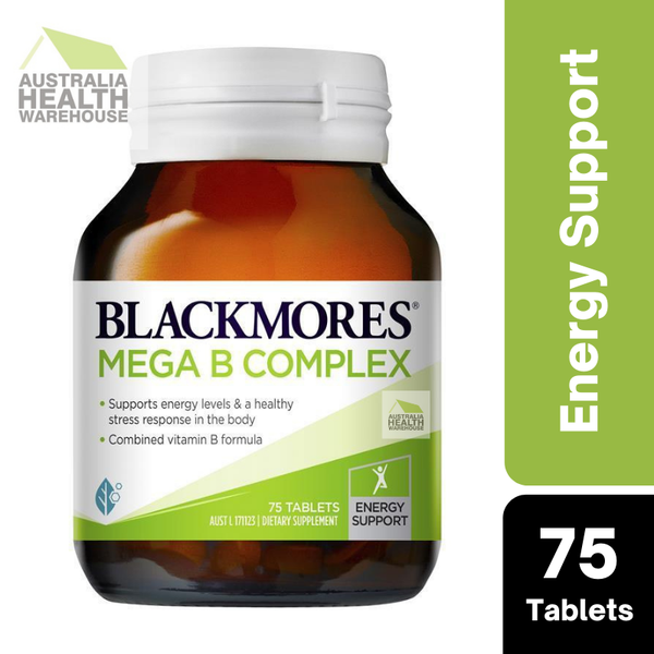 Blackmores Mega B Complex 75 Tablets – Australia Health Warehouse