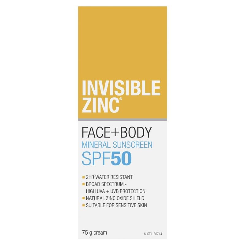 [Expiry: 04/2027] Invisible Zinc SPF 50+ Face and Body 75g