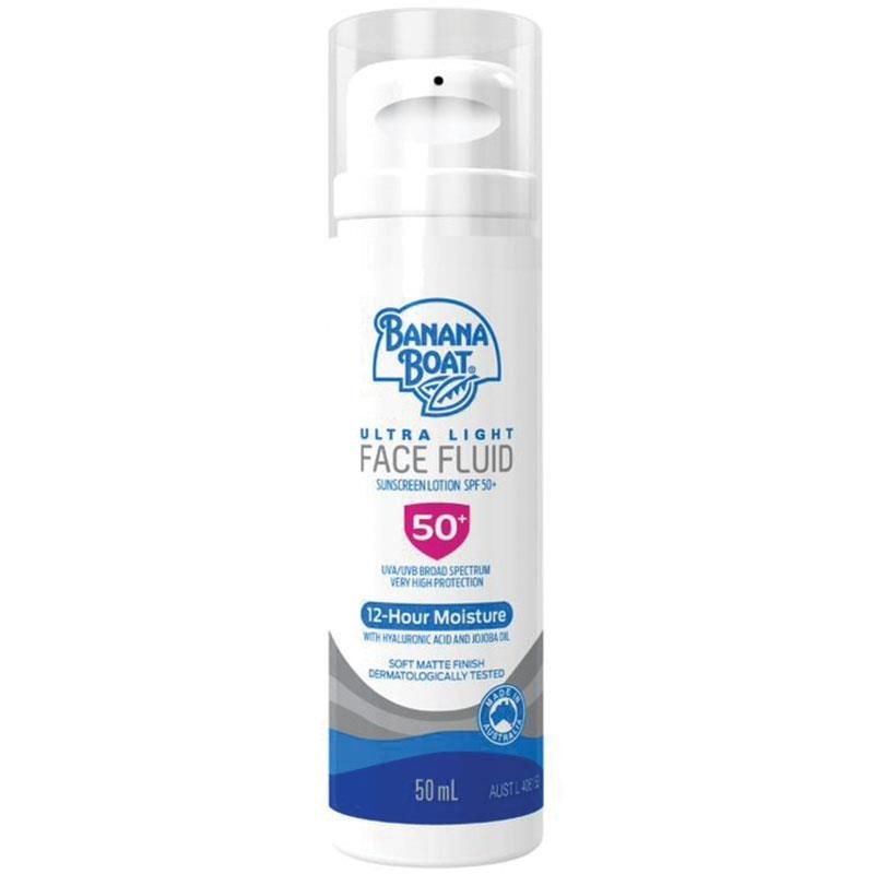 [Expiry: 07/2026] Banana Boat Ultra Light Face Fluid SPF 50+ Sunscreen Lotion 50mL