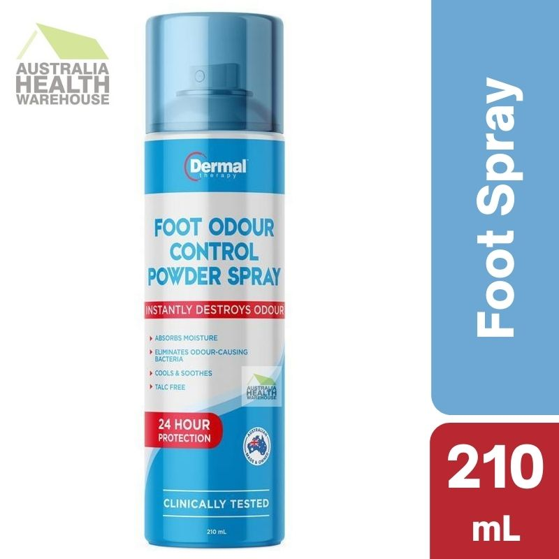 Dermal Therapy Foot Odour Control Powder Spray 210mL