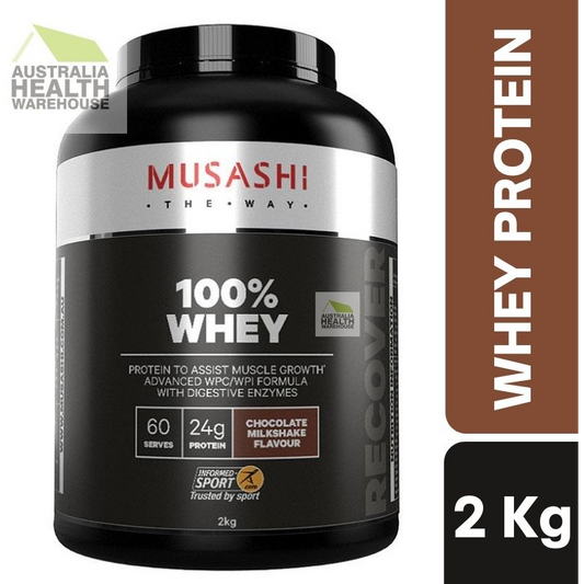 [Expiry: 03/2026] Musashi 100% Whey - Chocolate Milkshake flavour 2kg