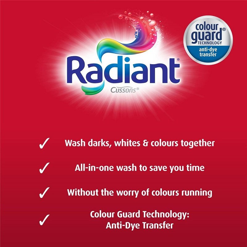 Radiant Laundry Detergent Liquid Mixed Colours Wash 1 Litre