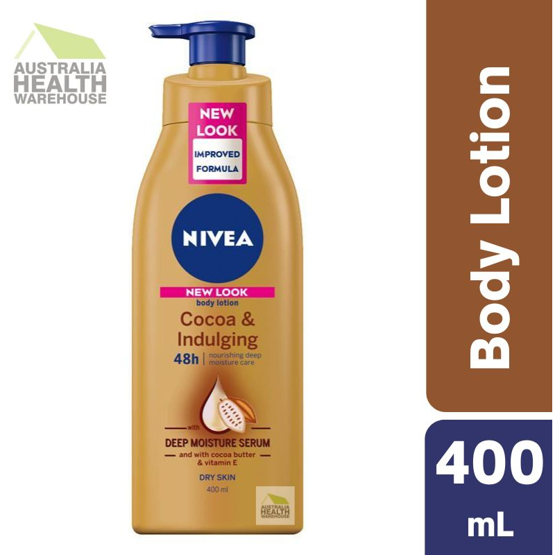 Nivea Cocoa & Indulging Body Lotion + Vitamin E - Dry Skin 400mL