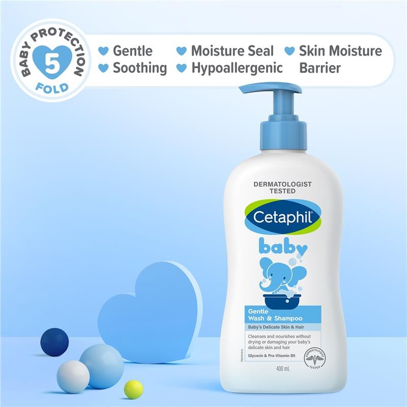 Cetaphil Baby Gentle Wash & Shampoo 400mL November 2024