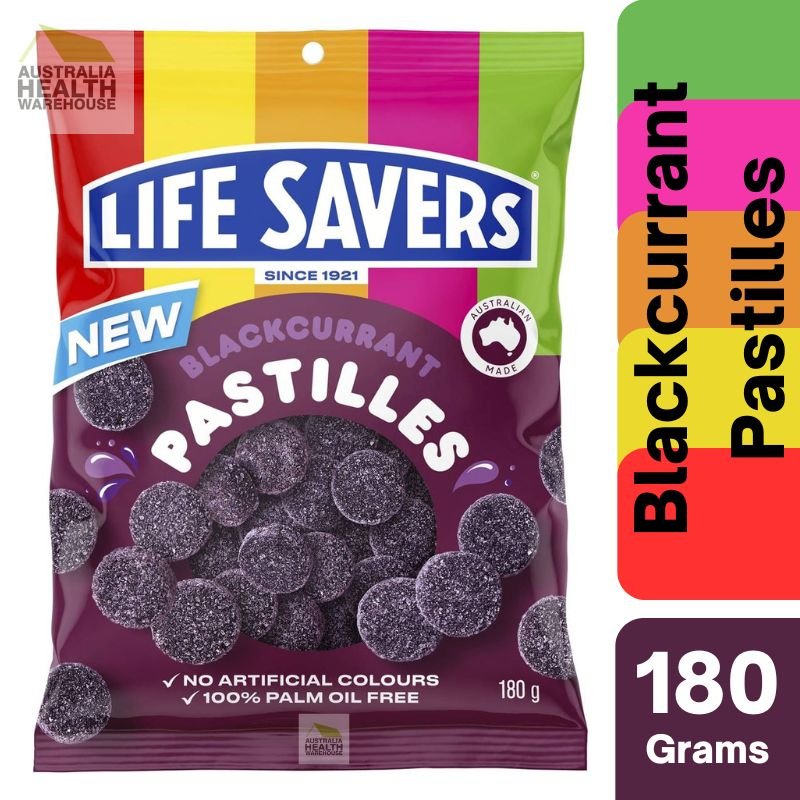 [Expiry: 06/11/2024] Lifesavers Blackcurrant Pastilles 180g