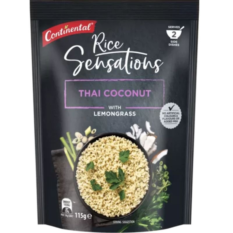 Continental Rice Sensations Thai Coconut With Lemon Grass 115g [2 September 2024]