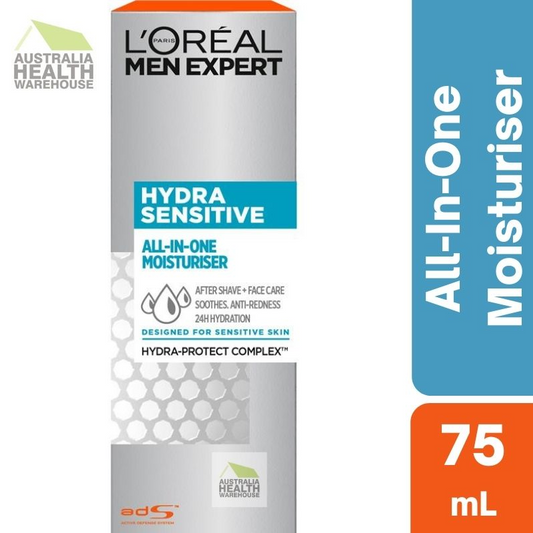 L'Oreal Men Expert Hydra Sensitive Skin All-In-One Moisturiser 75mL